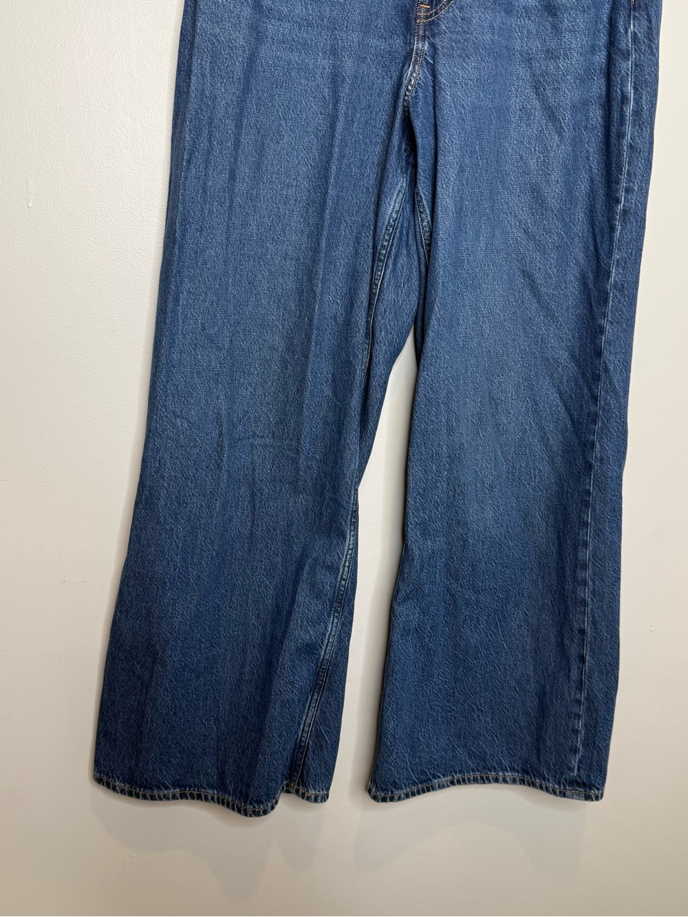 Abercrombie and Fitch The Wide-leg High-rise Jeans Blue Curve Love Size 30 | 10 - Picture 6 of 10